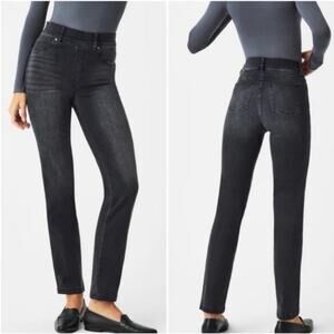 Spanx vintage black straight leg jeans XL NEW